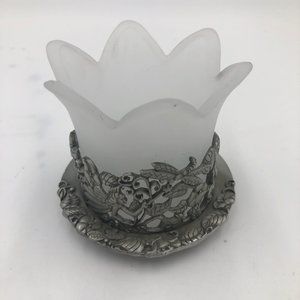 Precious Pewter Tea Light Holder